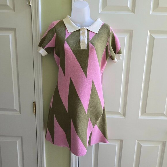 SER.O.YA Jade French Terry Mini Dress Size Medium - Picture 1 of 11